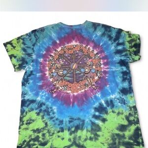 Grateful Dead Tie-Dye Short Sleeve Tee - Blue, Green, Purple